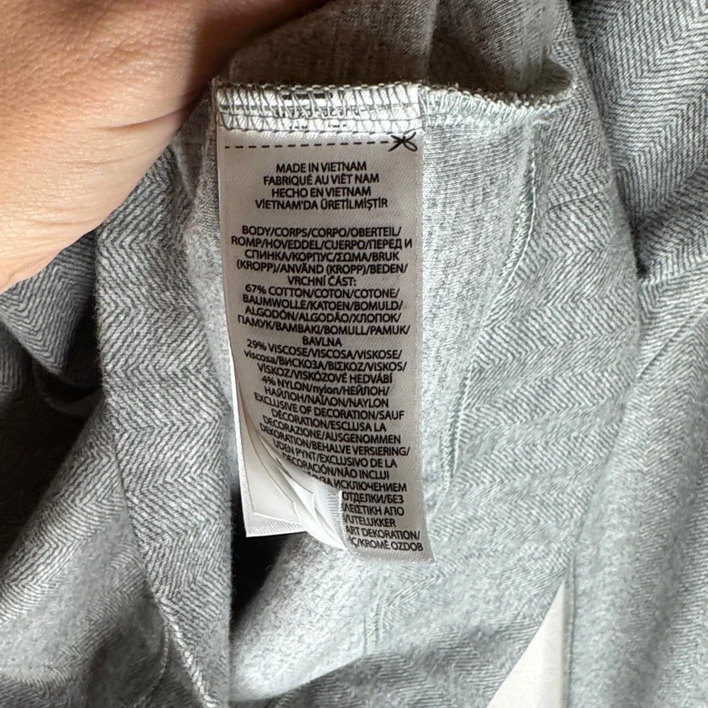 Polo by Ralph Lauren Jersey Shawl-Collar Pullover‎ Sweater in Gray - Med